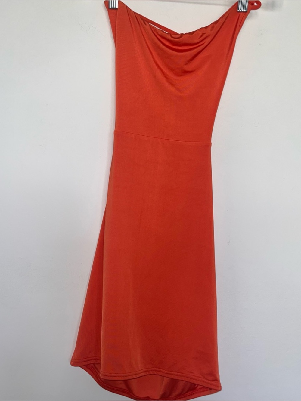 Orange Night Club Mini Dress